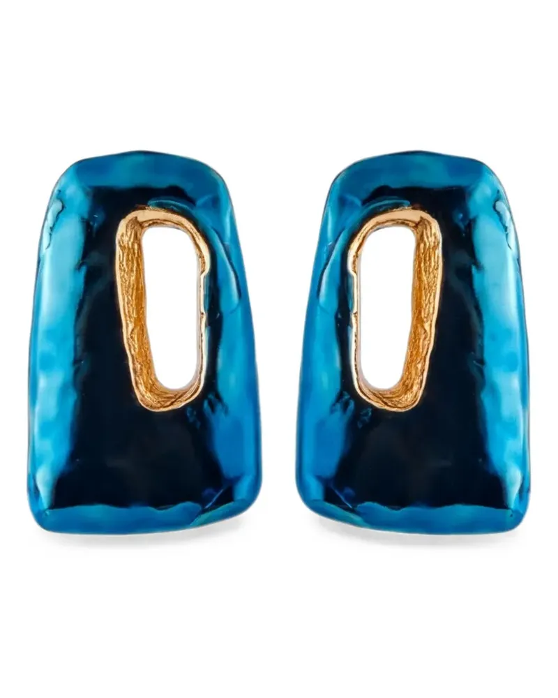 Marni Astral enamel earrings - Gold Gold