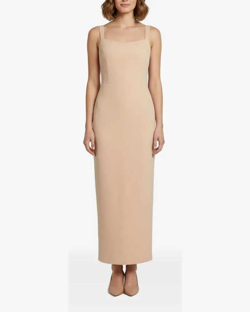 Alex Perry Midikleid aus Stretch-Krepp - Nude Nude