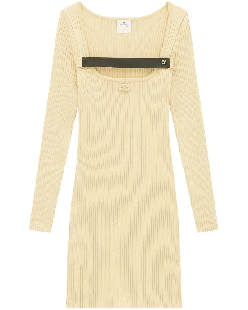 Courrèges Racer Minikleid - Nude Nude