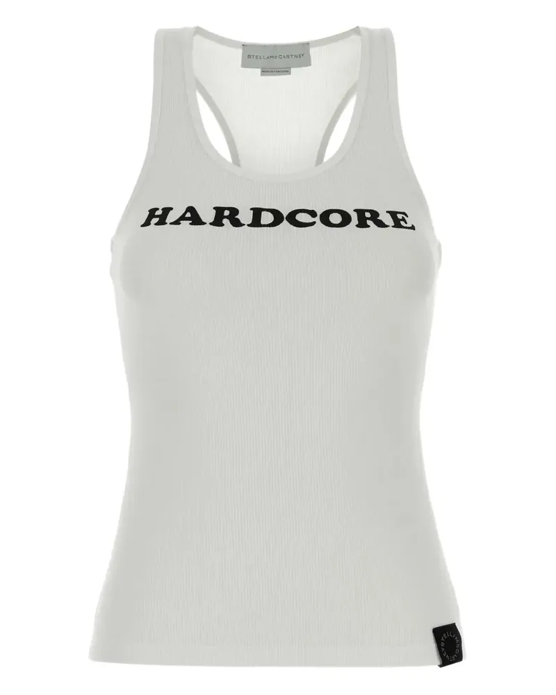 Stella McCartney Trägershirt mit Slogan-Print - Weiß Weiß