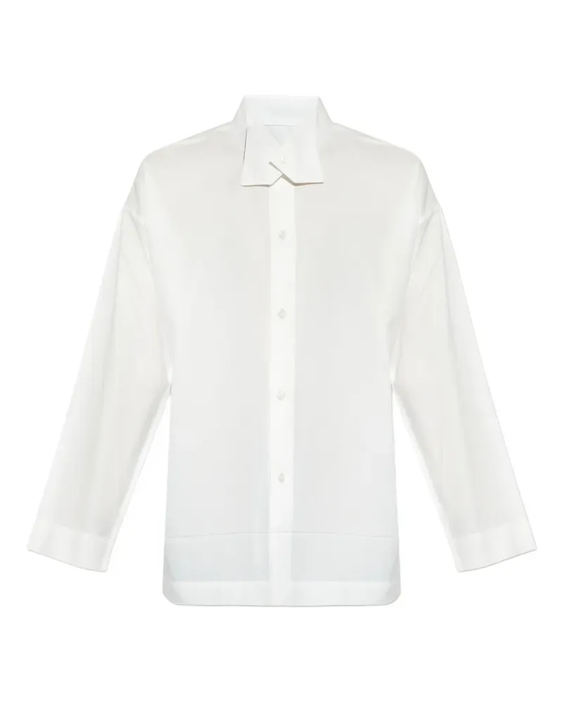 Issey Miyake collar buttoned shirt - Weiß Weiß