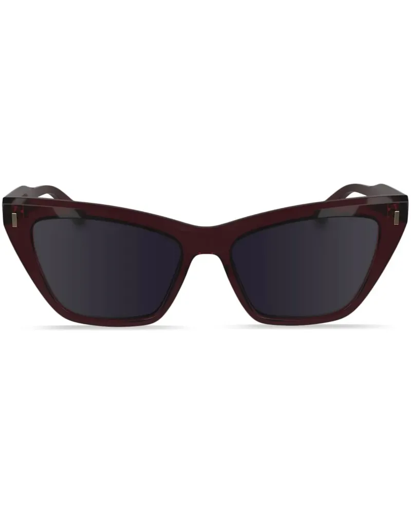 Calvin Klein Sonnenbrille mit Cat-Eye-Gestell - Rot Rot