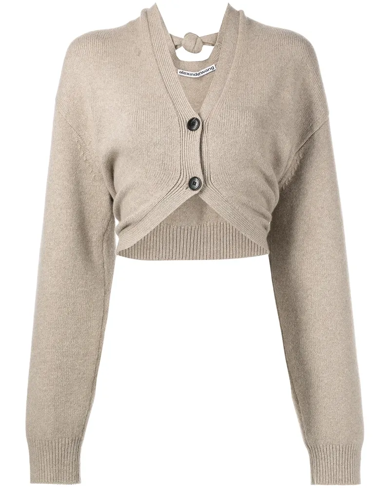 Alexander Wang Cropped-Cardigan - Nude Nude
