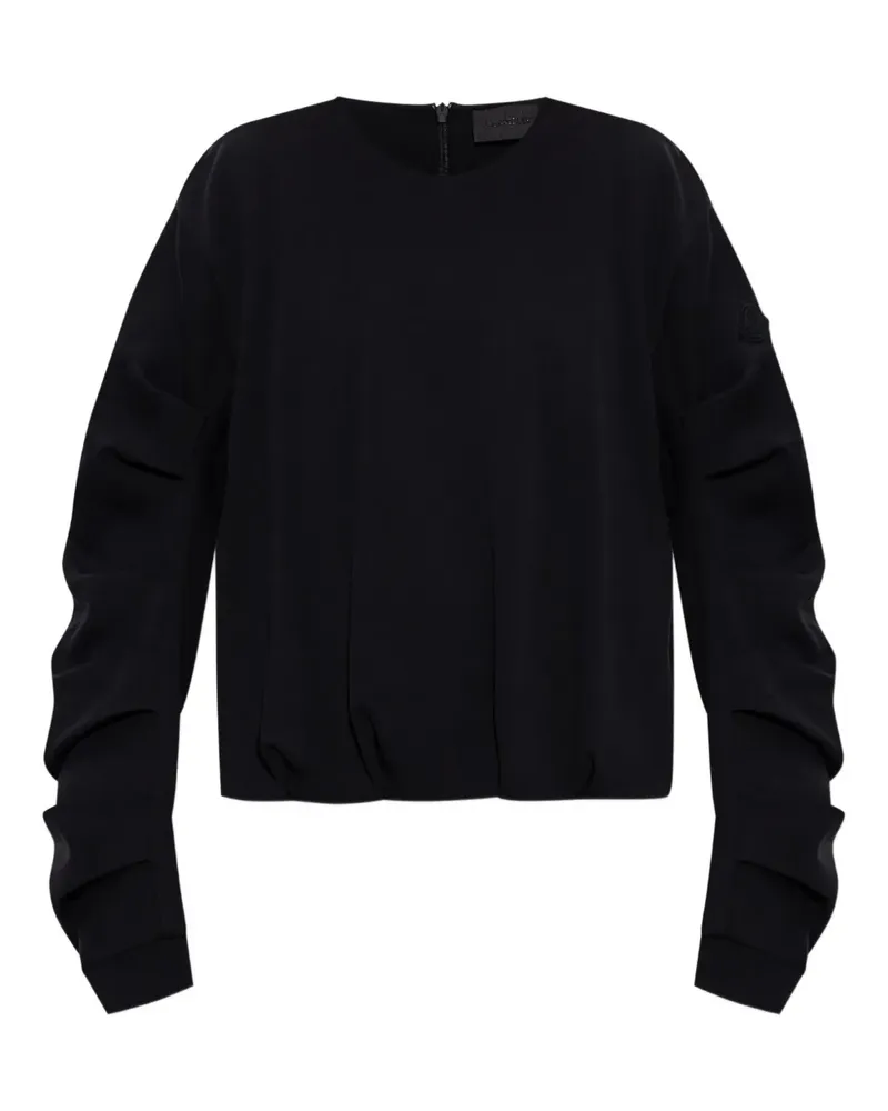 Moncler Sweatshirt mit gerafften Bündchen - Schwarz Schwarz