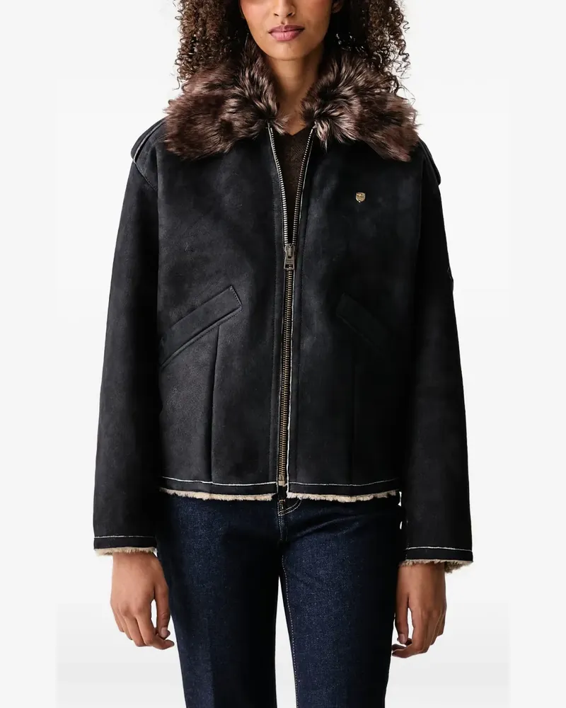 Aeronautica Militare shearling jacket - Blau Blau