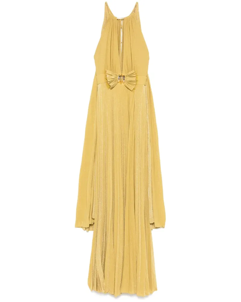 Elisabetta Franchi Maxikleid aus Lurex-Jersey - Gold Gold
