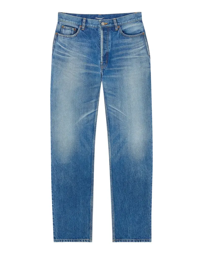 Saint Laurent buttoned cotton jeans - Blau Blau