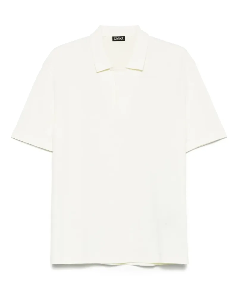Ermenegildo Zegna Strukturiertes Poloshirt - Gelb Gelb