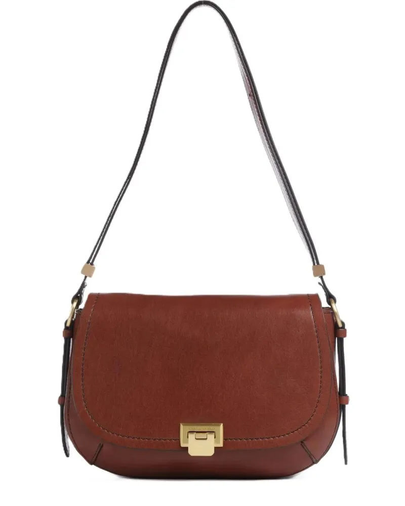 The Bridge Schultertasche aus Leder - Braun Braun