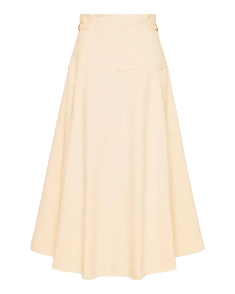 Ulla Johnson The Brigette buckle detail midi skirt - Nude Nude