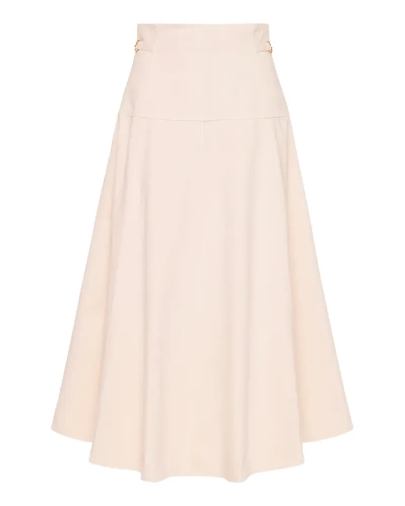 Ulla Johnson The Brigette buckle detail midi skirt - Nude Nude