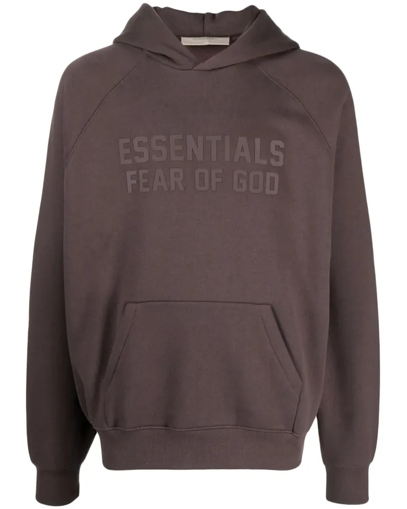 Fear of God Hoodie mit Essentials-Logo - Braun Braun