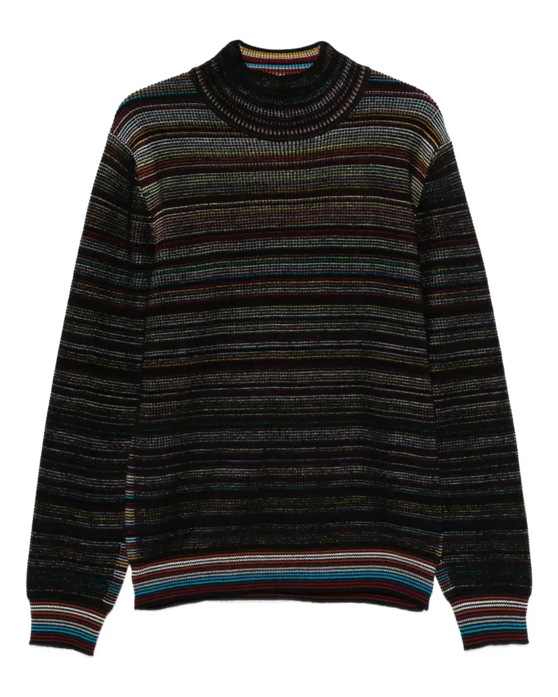 Paul Smith high-neck striped sweater - Schwarz Schwarz