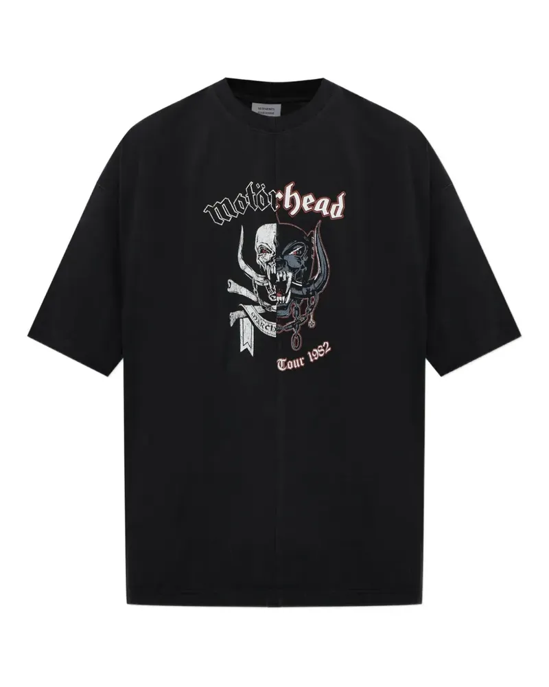 VETEMENTS Motörhead-print layered T-shirt - Schwarz Schwarz