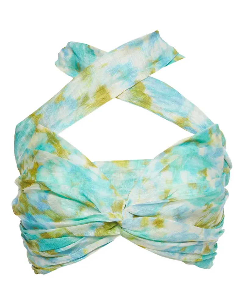 Zimmermann Top mit Print - Grau Grau