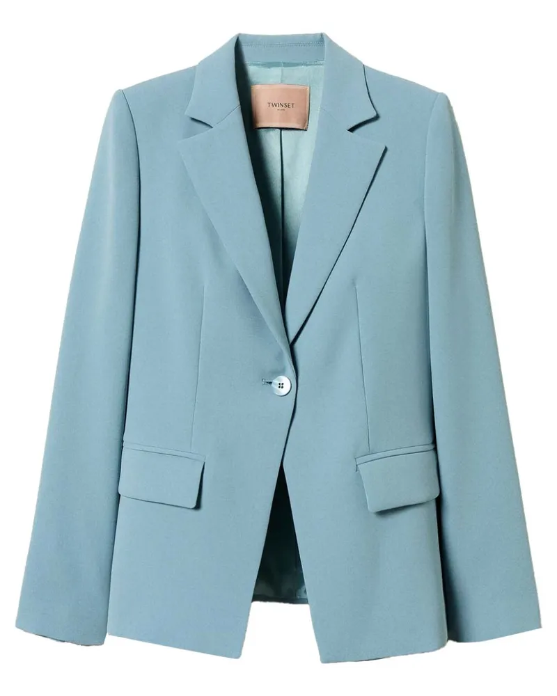 Twin-Set Blazer aus Krepp - Blau Blau