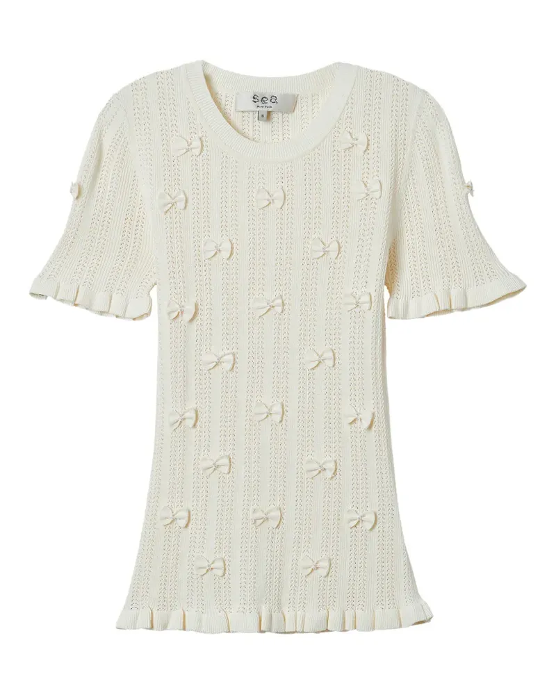 Sea Gerüschtes Top mit Schleifen - Nude Nude