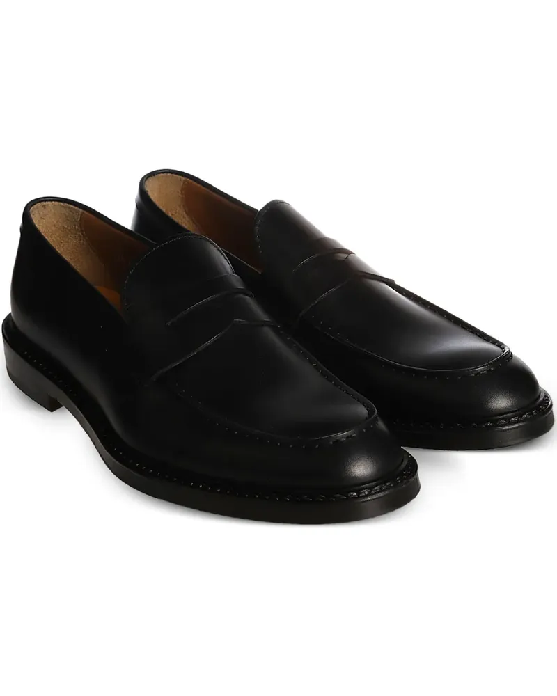 Doucal´s Penny-Loafer aus Leder - Schwarz Schwarz