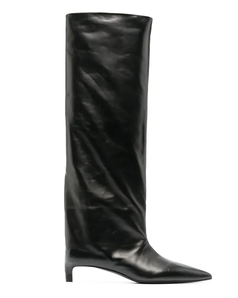 Jil Sander Kniehohe Stiefel 35mm - Schwarz Schwarz