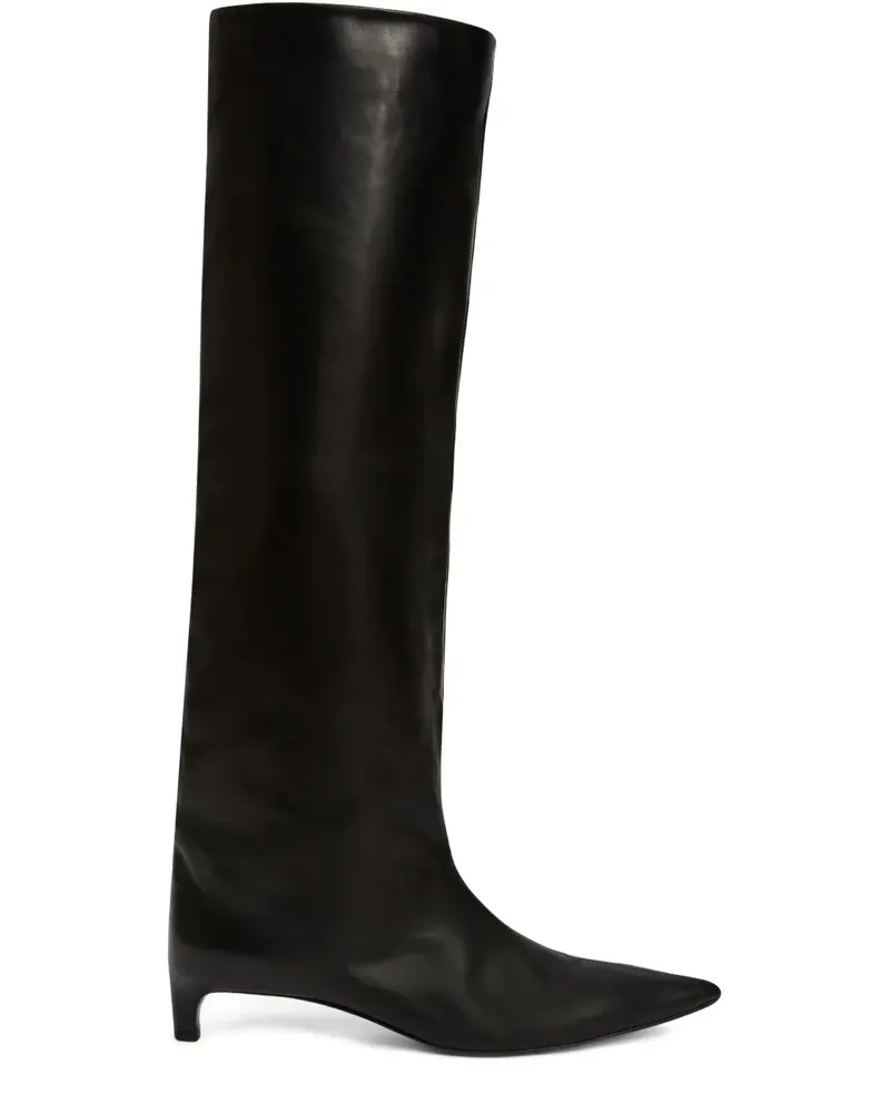 Jil Sander Kniehohe Stiefel 35mm - Schwarz Schwarz