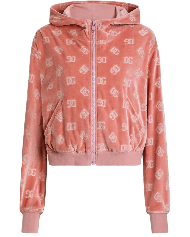 Dolce & Gabbana Cardigan mit Logo-Print - Rosa Rosa