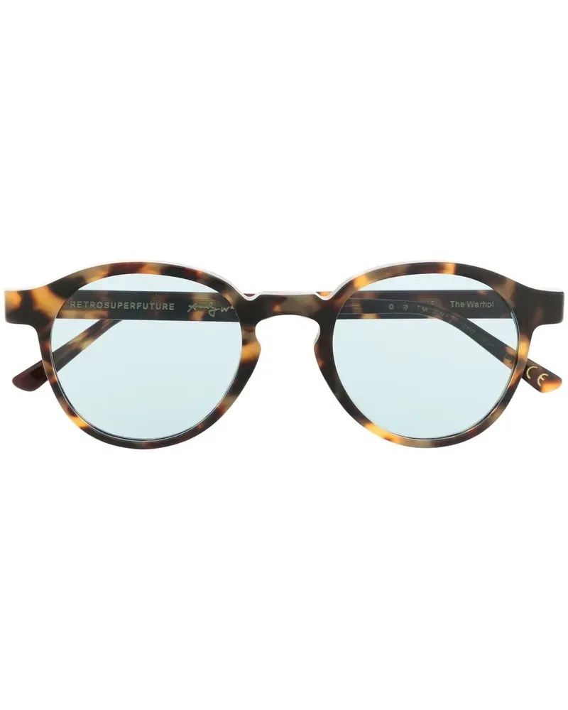 RETROSUPERFUTURE The Warhol Sonnenbrille - Braun Braun