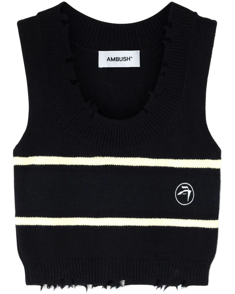 AMBUSH Gestricktes Top - Schwarz Schwarz