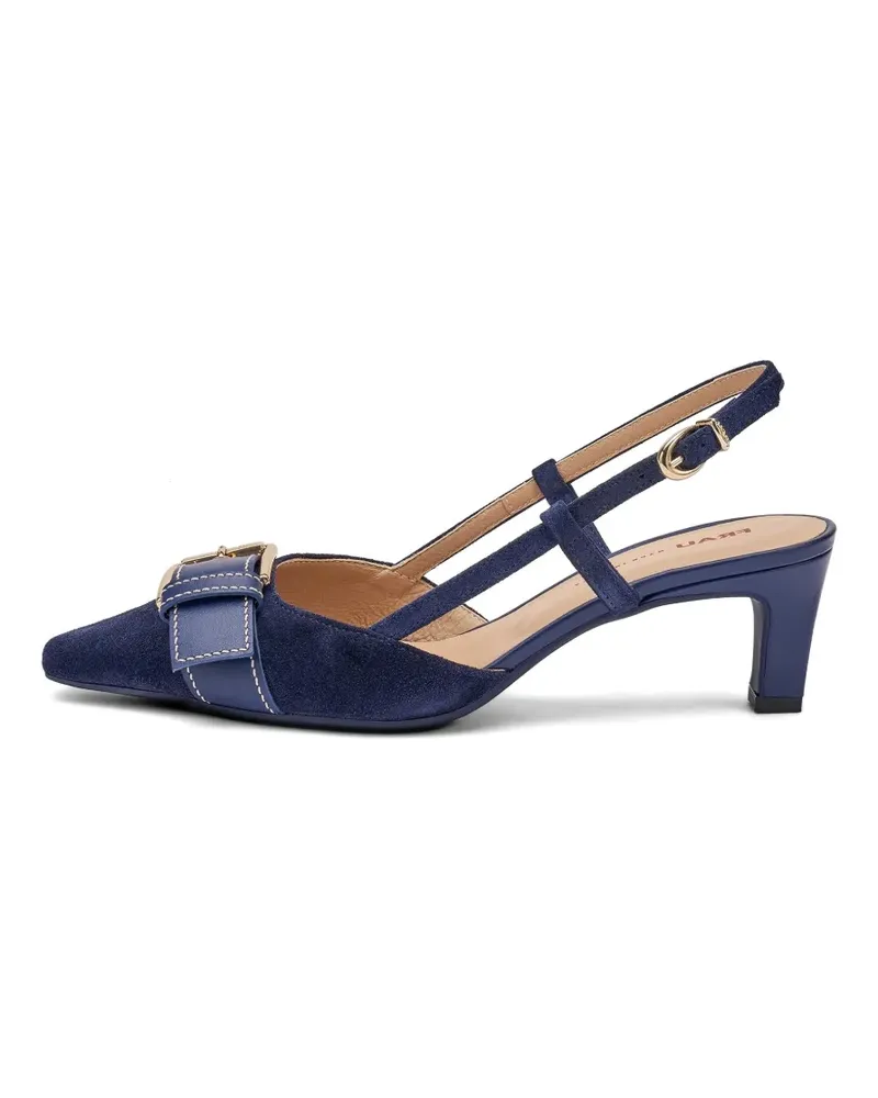 FRAU buckle-detail suede slingbacks - Blau Blau
