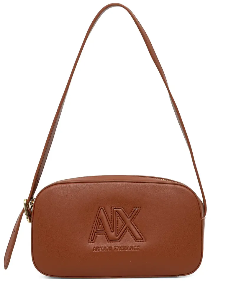 Armani Exchange logo-embossed shoulder bag - Braun Braun