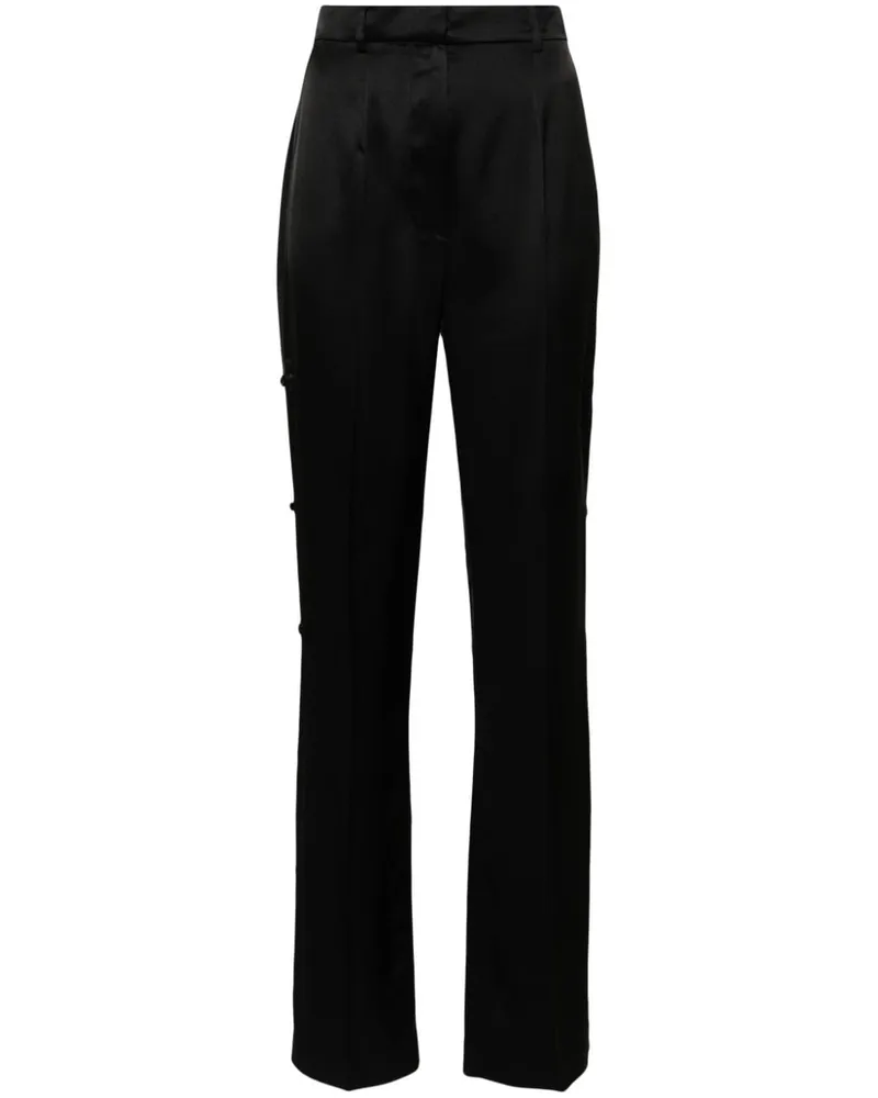Nanushka Felina Hose mit geradem Bein - Schwarz Schwarz