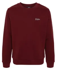 A.P.C. Hoodie mit Logo-Print Rot