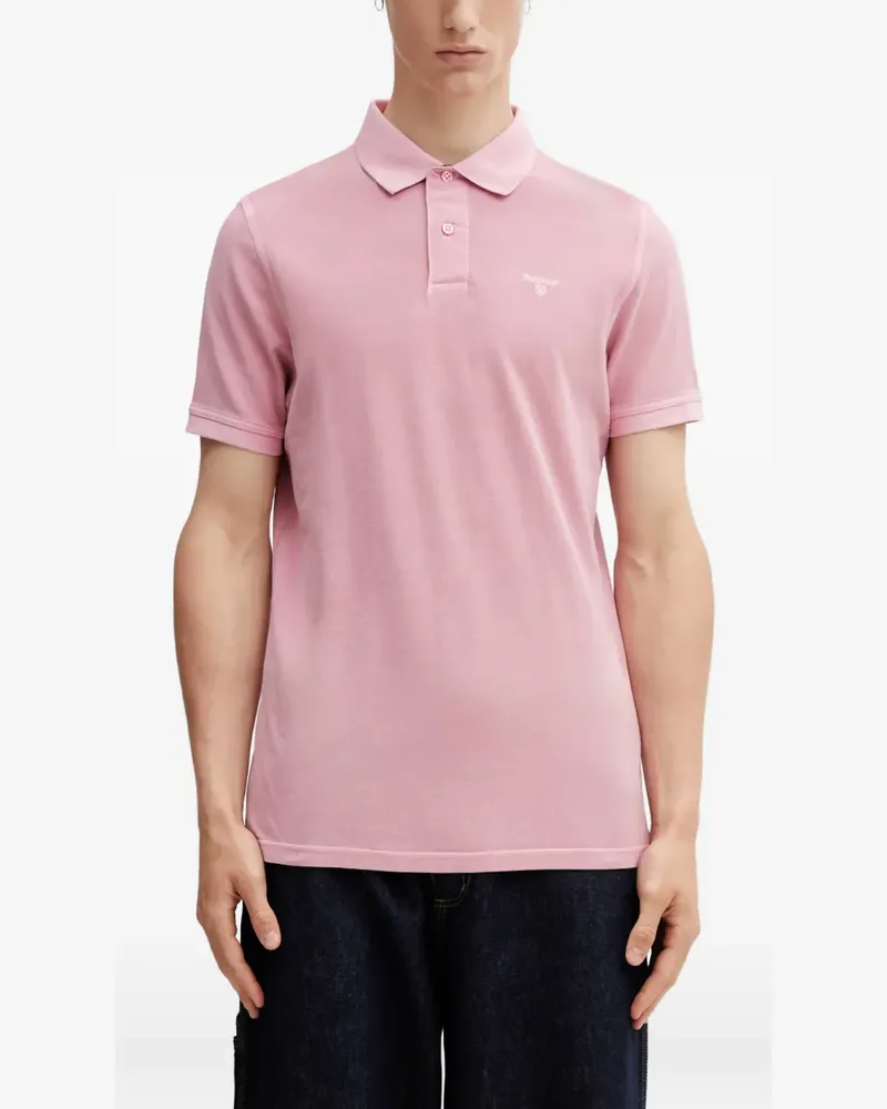 Barbour logo-embroidered polo shirt - Rosa Rosa