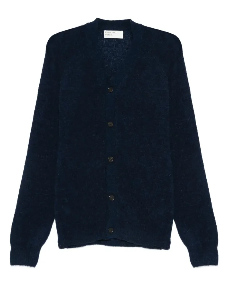 Universal Works wool cardigan - Blau Blau