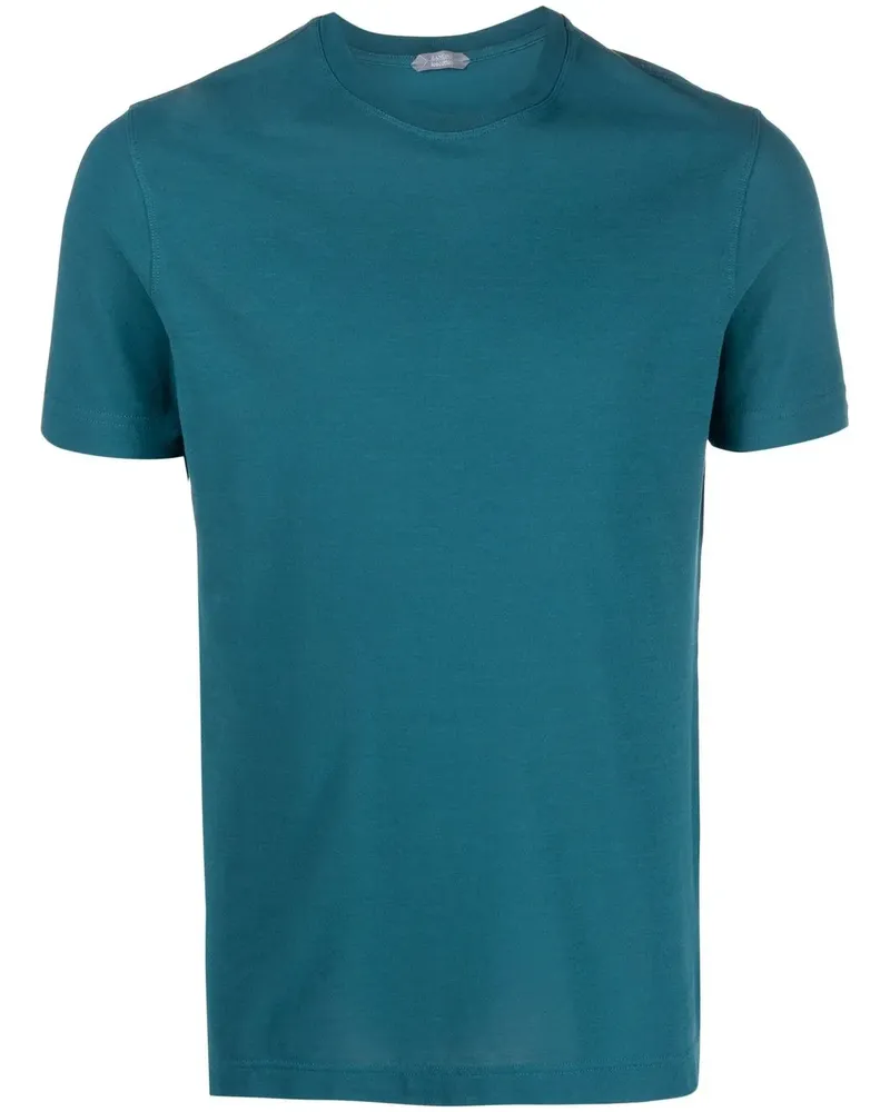 Zanone T-Shirt mit Rundhalsausschnitt - Blau Blau