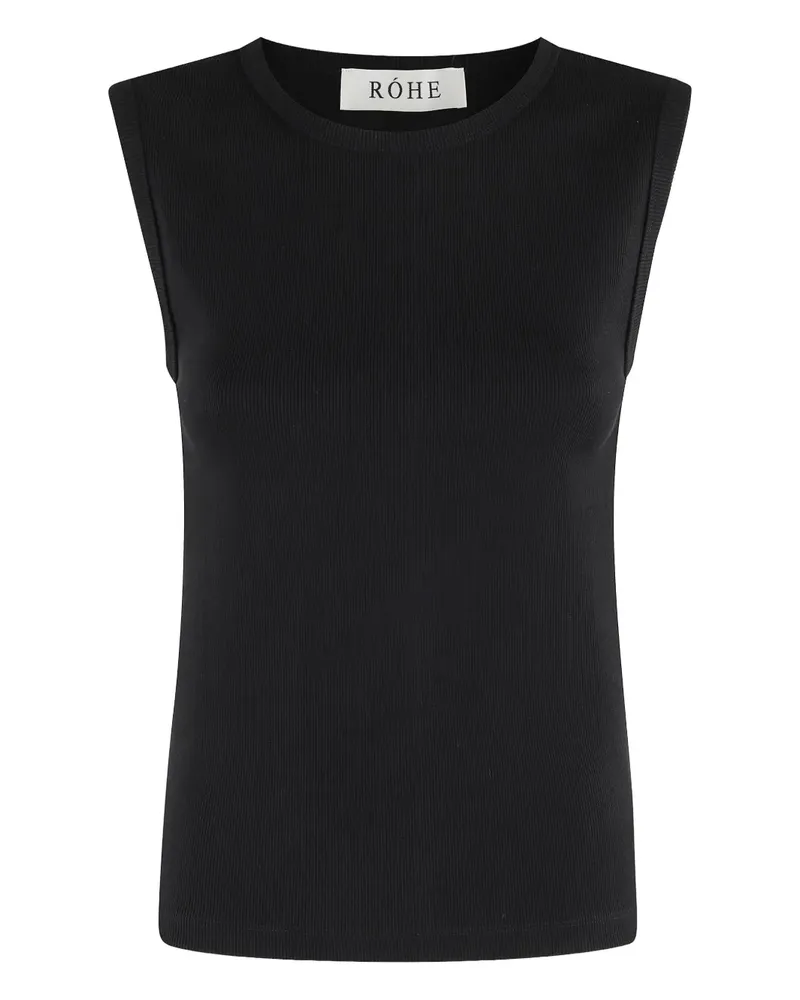 Róhe Dense Tanktop - Schwarz Schwarz