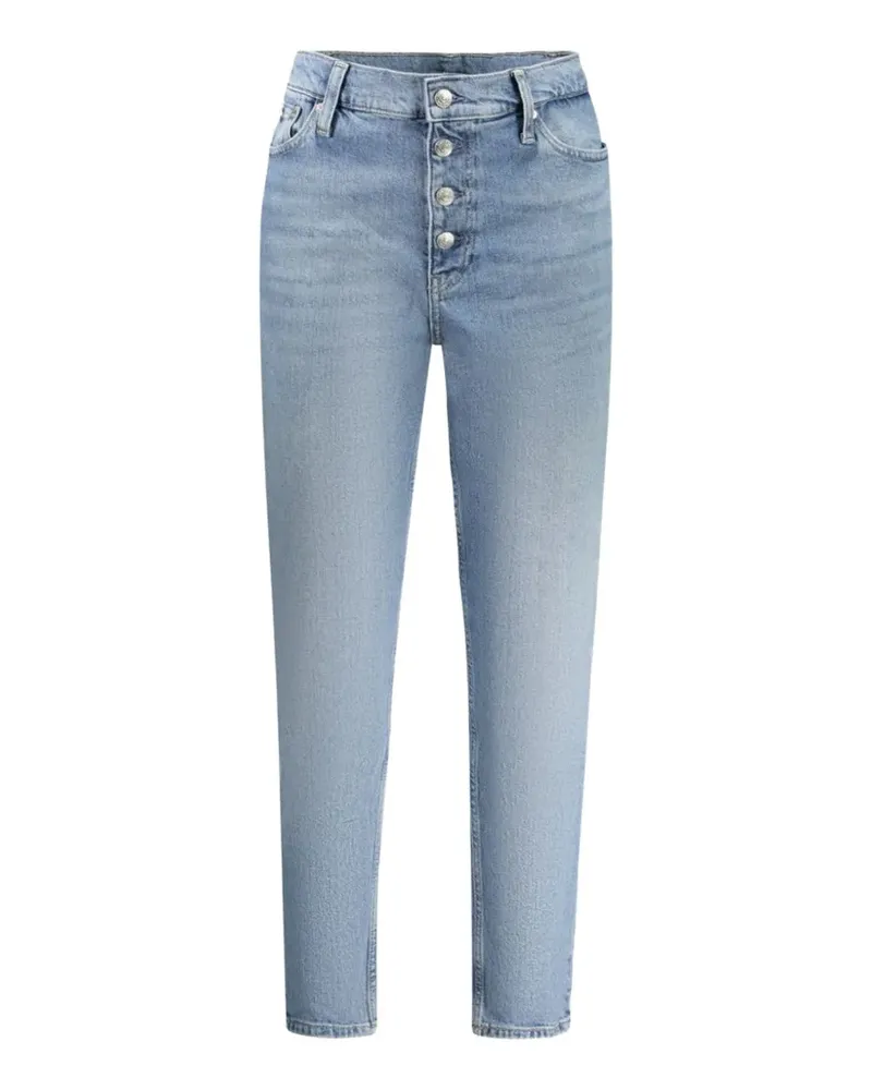 Calvin Klein high-waisted straight-leg jeans - Blau Blau