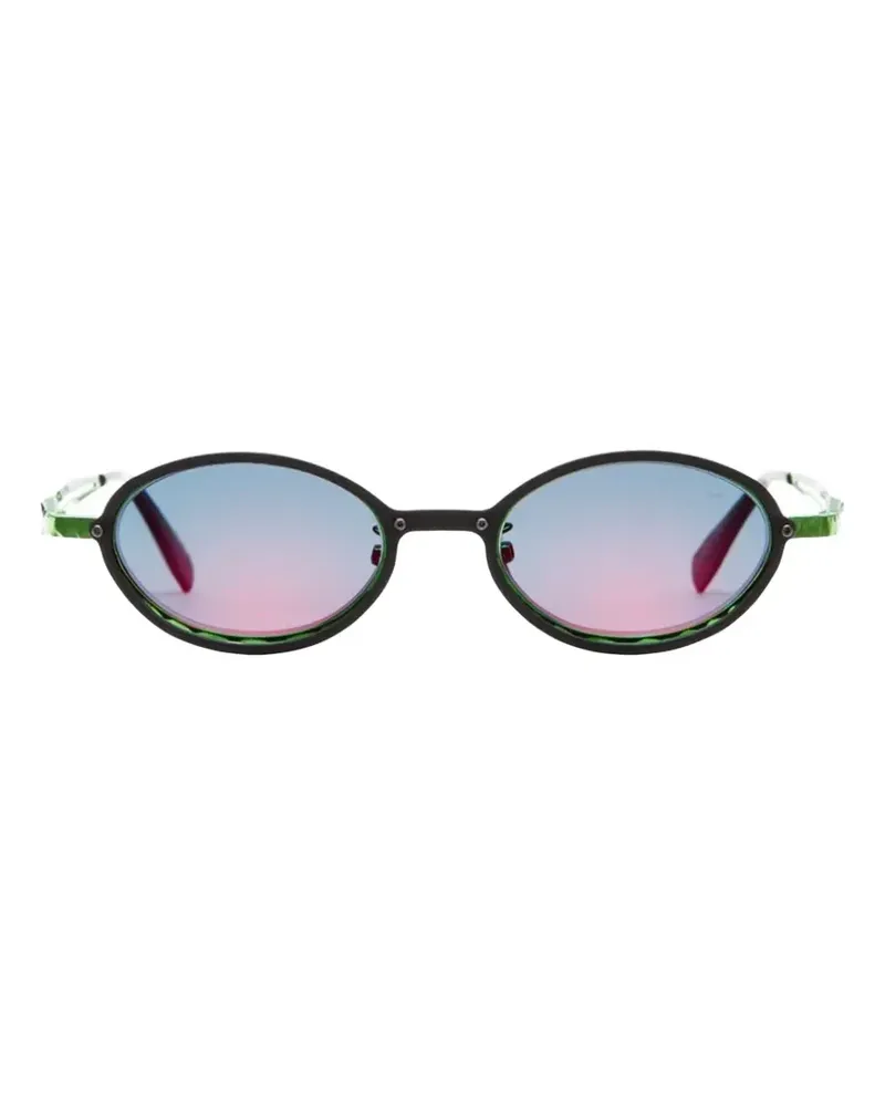 KUBORAUM round-frame sunglasses - Schwarz Schwarz