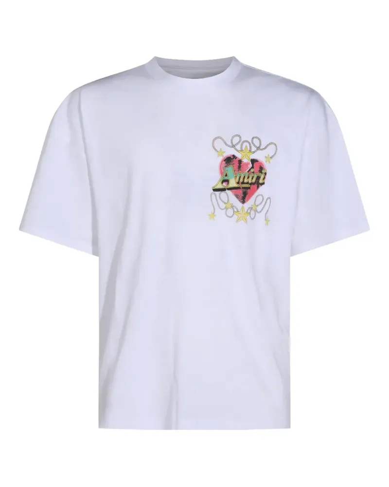 Amiri heart logo-print T-shirt - Weiß Weiß