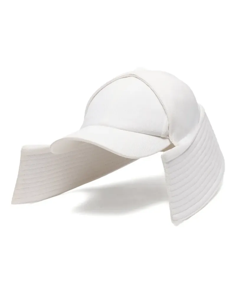 Jean Paul Gaultier Wendbare Mütze aus Baumwolle - Weiß Weiß