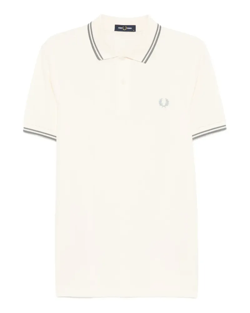 Fred Perry twin-tipped piqué polo shirt - Nude Nude