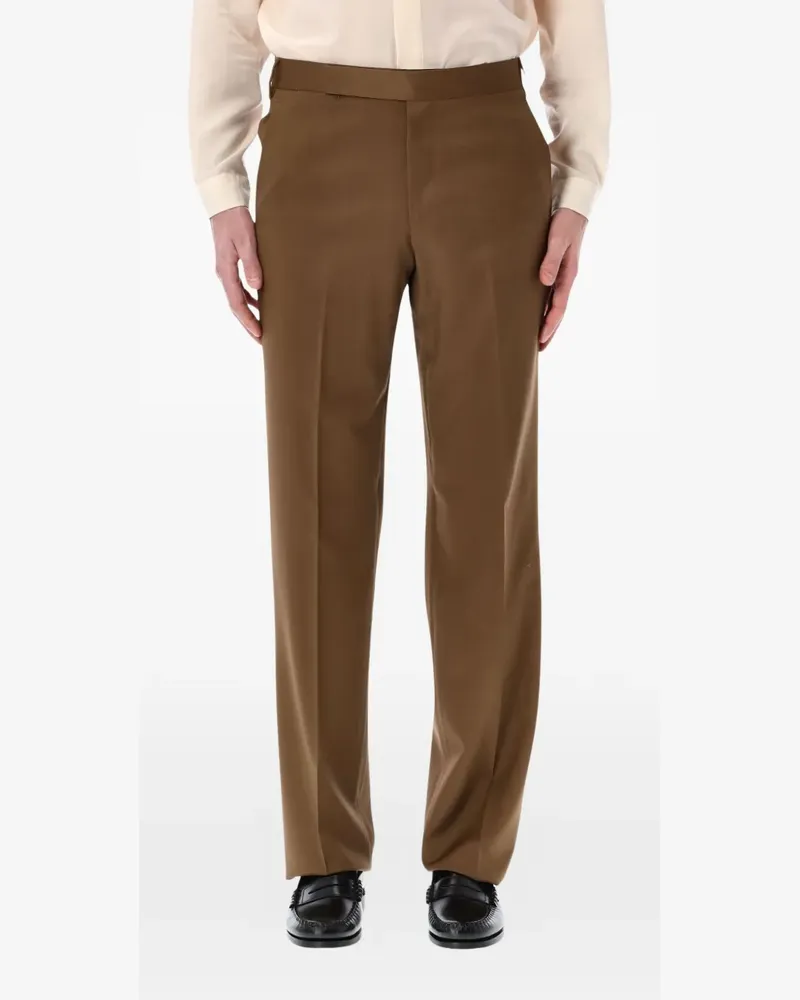 LARDINI Palu button fastening tailored trousers - Braun Braun