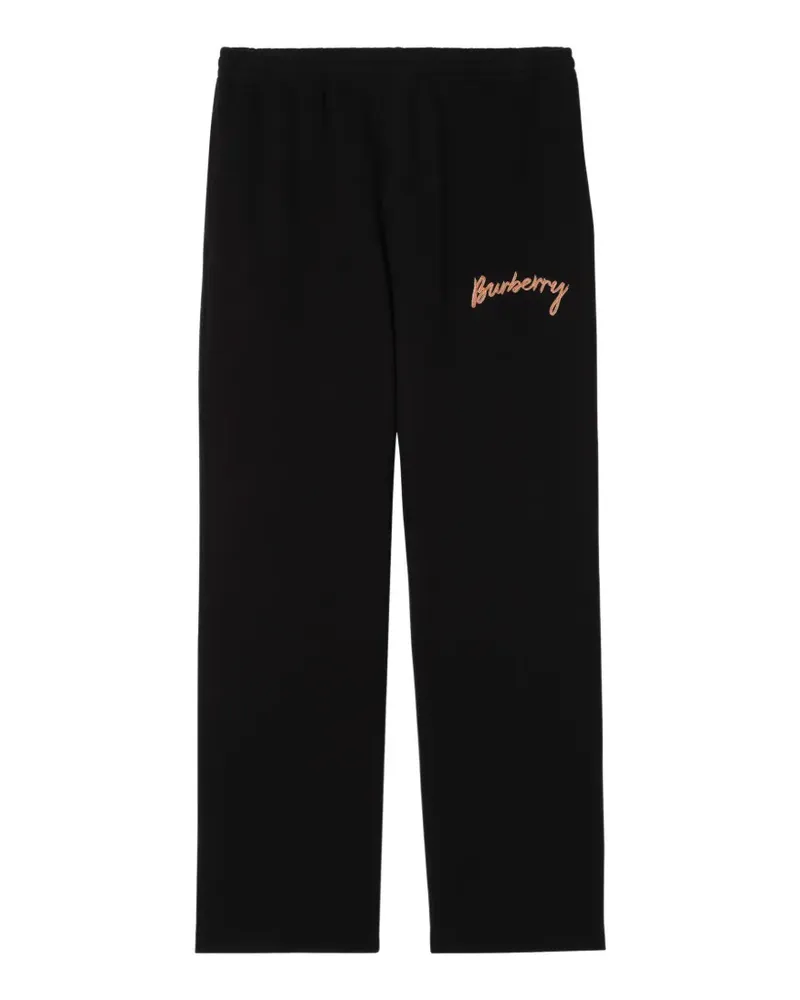 Burberry Jogginghose mit Logo-Stickerei - Schwarz Schwarz