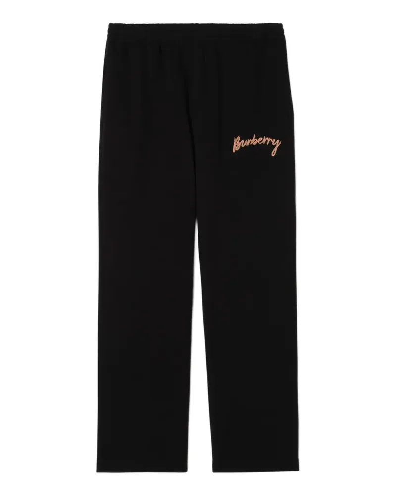 Burberry Jogginghose mit Logo-Stickerei - Schwarz Schwarz