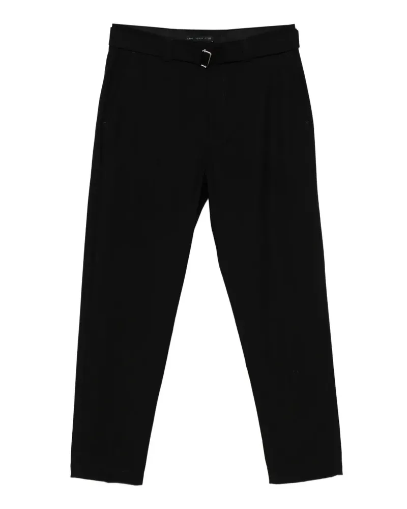 Low Brand Virgil belted trousers - Schwarz Schwarz