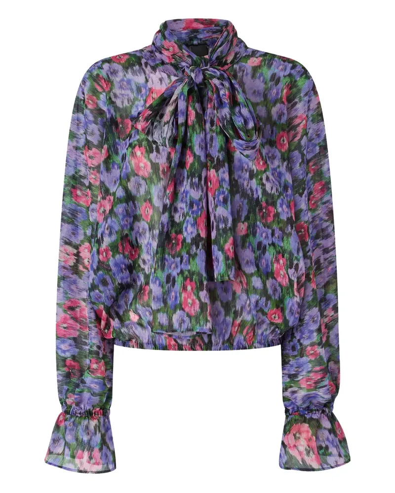 Pinko Bluse mit Blumen-Print - Violett Violett