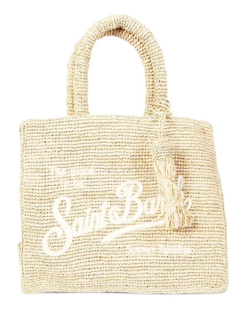 MC2 Saint Barth Colette raffia tote bag - Nude Nude