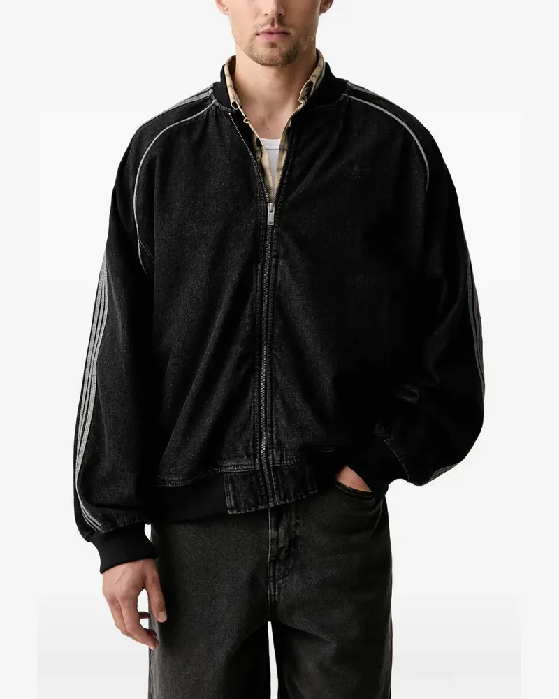 adidas SST Adicolor denim tracktop - Schwarz Schwarz