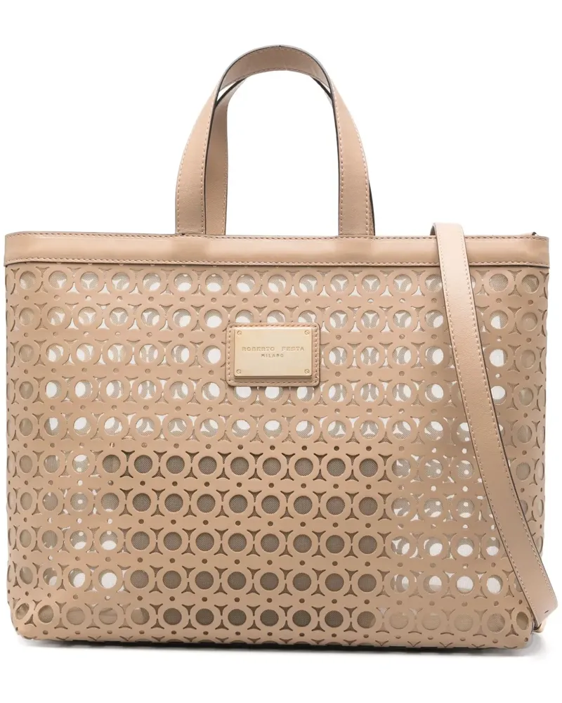 FESTA Milano Mirte Tote Bag - Braun Braun