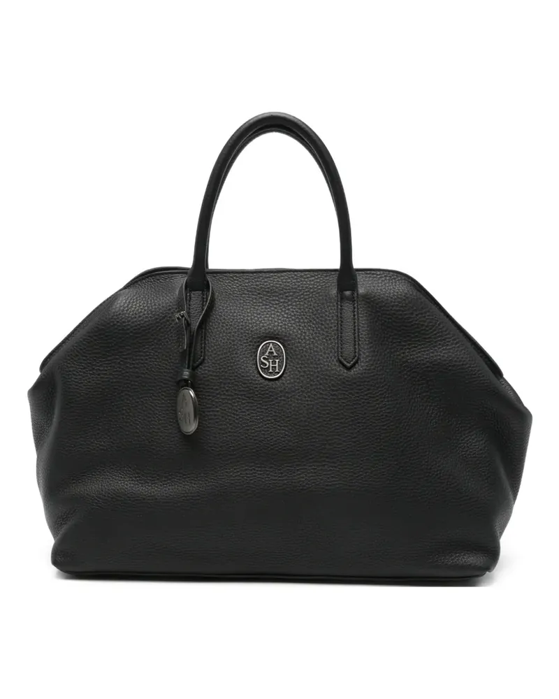 ash Strukturierte Jaqueline Tote Bag - Schwarz Schwarz
