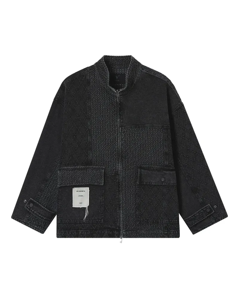 FIVE CM Jacke mit gesteppten Einsätzen - Schwarz Schwarz